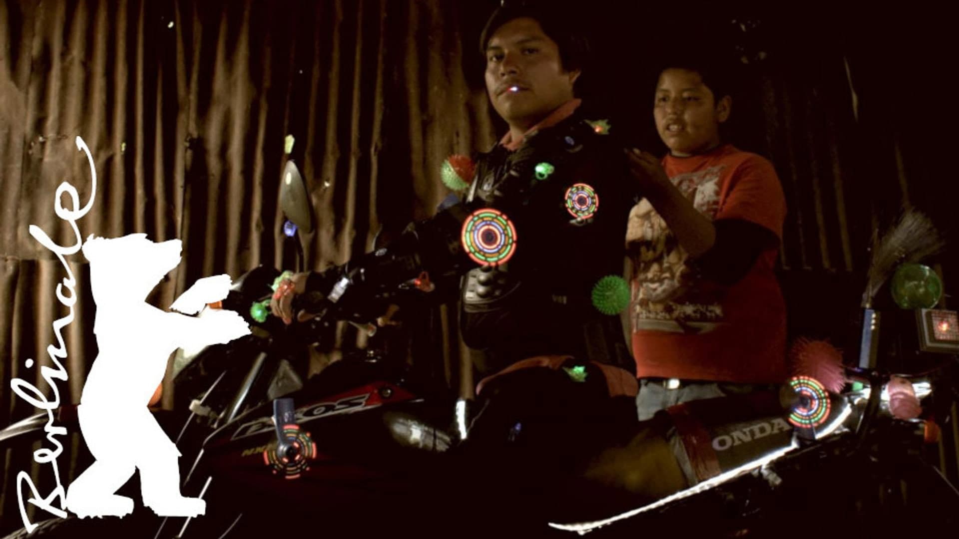 Motorcyclist's Happiness Won't Fit Into His Suit
