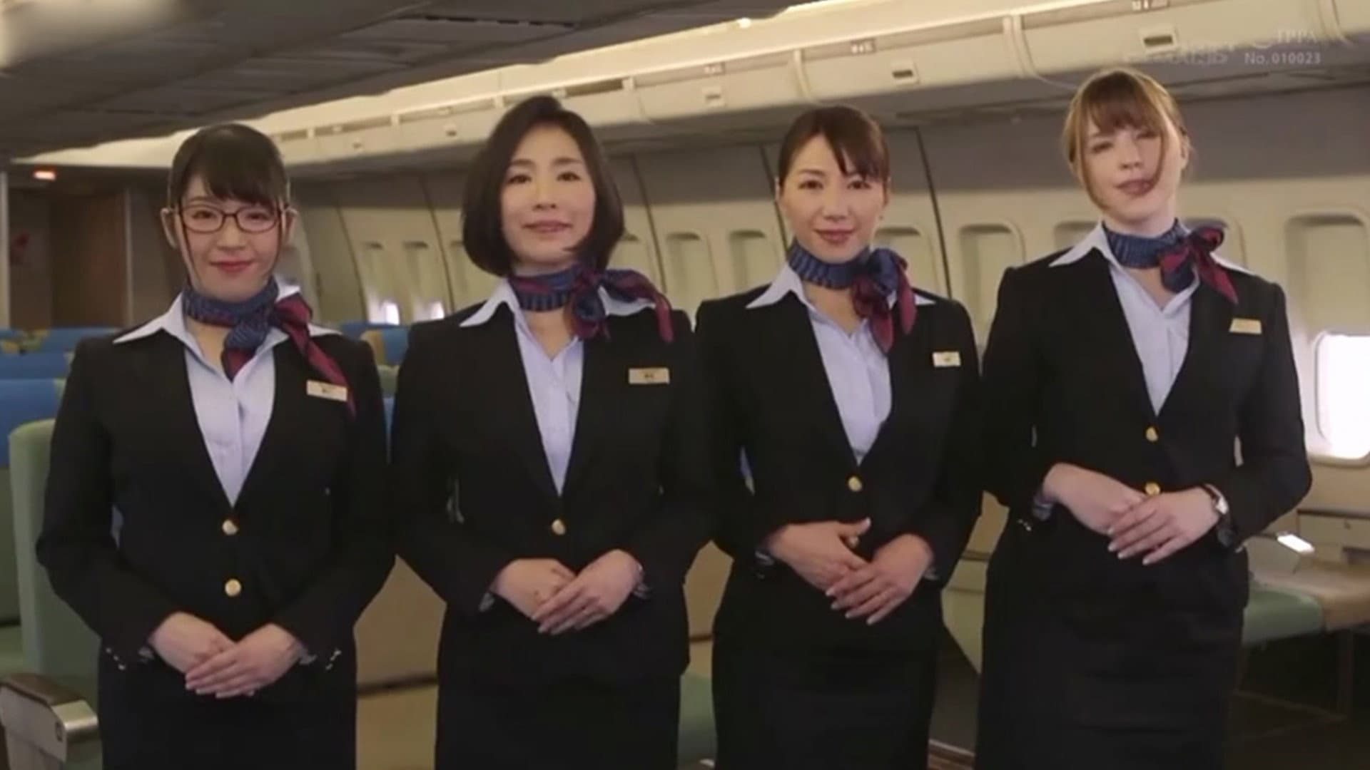 SDDE-643 Hospitality With "uniform / Underwear / Naked" Oma Co ○ Aviation 13 Crab Crotch Cowgirl Flight Black Pantyhose Version